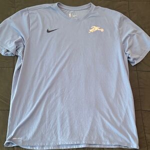 Nike Men's Throwback Atlanta Hawks Blue Dri-FIT Short Sleeve Tee